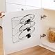 joeji’s Kitchen Topfdeckelhalter 3 Fächern - Wandmontage oder Schranktür - Deckelhalter für Pfannendeckel - 2 in 1 Selbstklebend Ohne Bohren oder Schrauben - Deckelständer Küchenzubehör - Chrom