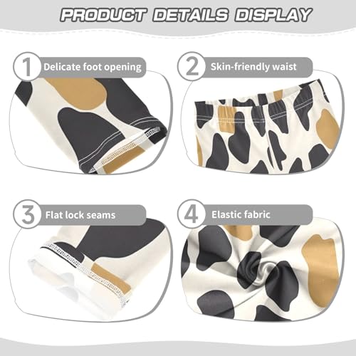 Bolaz Toddler Girls Leggings Printed Yoga Pants Leggings Graffiti Caw Print for Kids3