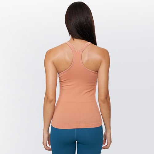 Image of sphinx cat Yoga Racerback Tank Top for Women with Built in Bra,Women's Padded Sports Bra Fitness Workout Running Shirts