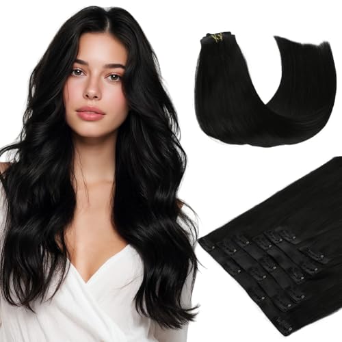 HOTBANANA Seamless Clip in Hair Extensions 22 inch 150g 7pcs