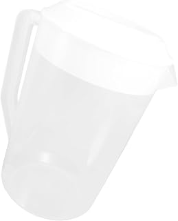 Mobestech Large Capacity Plastic Water Pitcher with Lid for Beverages Reusable Tea Pot for Elegant Design for Family Gatherings