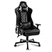 Spirit Of Gamer - Serie Crusader - Sedia da Gioco - Collo E Cuscino Lombare - Braccioli Regolabili in 3D - Inclinazione A 160° - Logo con Cuciture A Vista (Nero)
