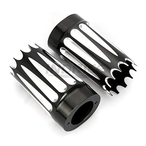 Indnice Black Fork Slider Cover For Harley Flt Flhr Cow Bells Flhx Flhtcu Flhxxx Flhtkl Fltrxs Freewheeler Flrt #TOP5