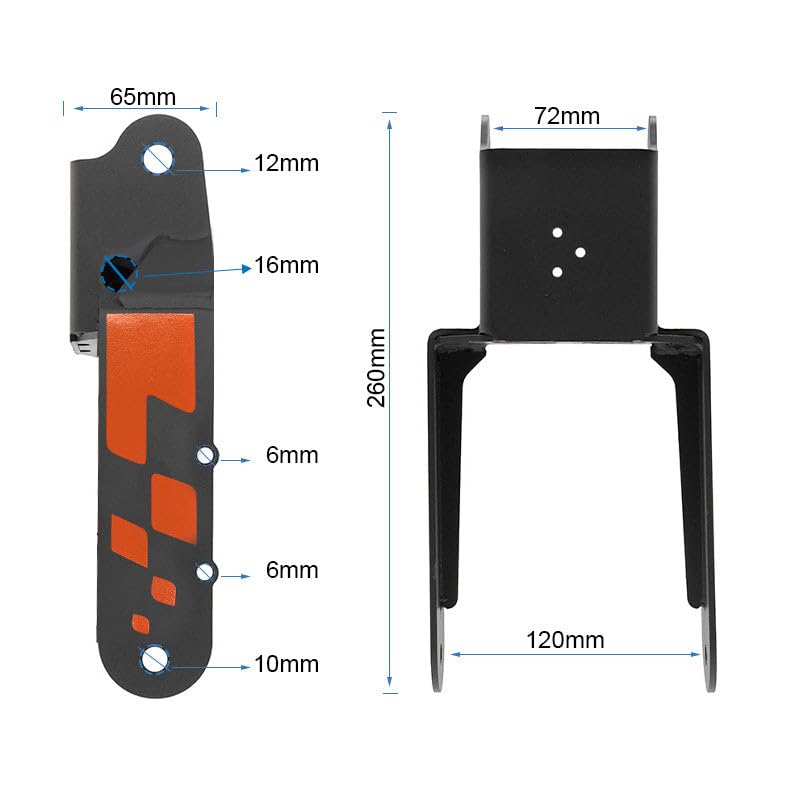 Compatible avec Fourche Trottinette Électrique avant Kukirin G2 (Sans logo)