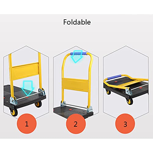 Carretilla plegable con ruedas silenciosas de 8 pulgadas miniatura 3