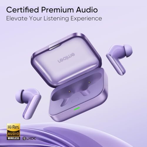 Image of Real Me Air 7 True Wireless,12.4mm Dynamic Bass Drivers,52Hrs Playtime,52dB Hybrid ANC,6 Mic ENC,360 Audio,Hi-Res LHDC,IP55 Dust & Water Resistant,BT v5.4 TWS for Apple & Android (Lavender Purple)