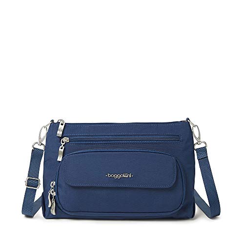 Image of Baggallini Original Everyday 11x7.5 Crossbody Bags Rfid Protected Lightweight Nylon Zippered Travel Purse
