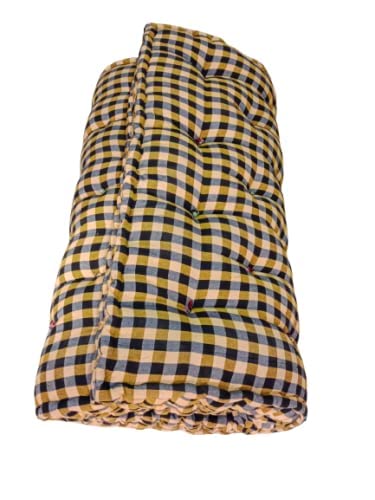 Box Type Soft Cotton Foldable Bed Mattress, Firm Gadda for Floor & Bed, Super Queen Size Mattress-image-44