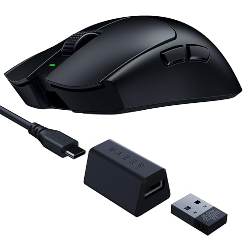 Razer Viper V3 Pro SE – Ratón inalámbrico Ultraligero para Juegos Esports – 54g – Sensor Focus Pro 35K dpi – HyperSpeed Wireless – 95 Horas de la batería – Smooth Touch – PC/Mac | Negro