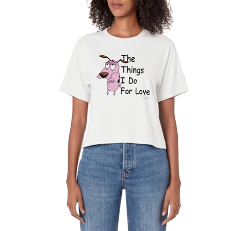 Courage the Cowardly Dog For Love Women's Crop Top