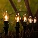 100-Pack Plastic Light Stakes, 5.5 Inch Christmas Yard Stakes for C7 C9 Christmas Lights Outdoor, Universal Yard Stakes for Outdoor Holiday Lights Use on Garden Lawn Patio Path Walkway – Black