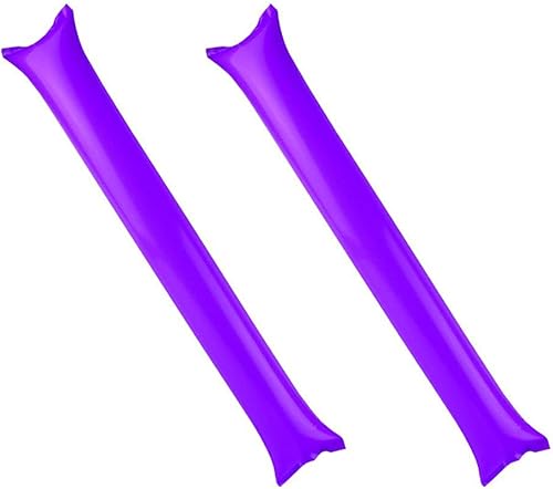 Bam Bam Thunder Sticks - Juego de 50 palos de plástico para animar, palitos de plástico para aplaudir, inflables, largos y ruidos, para estadio,