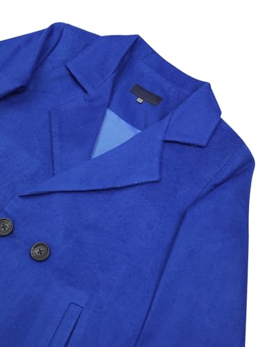 Image of CHKOKKO Girl's Wool Blend Stylish Standard Length Winter Wear Button Coat For Kids