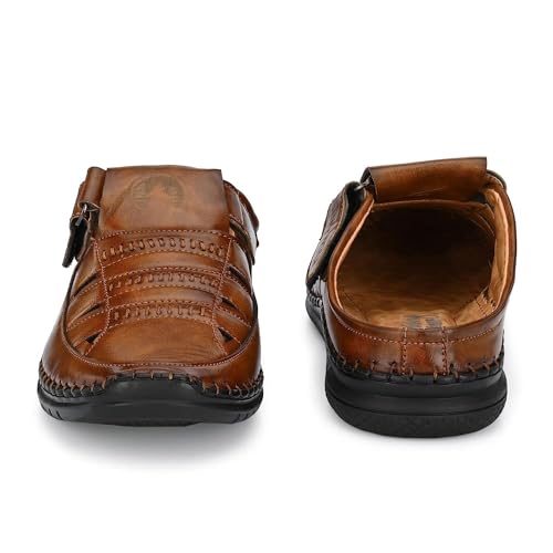 Image of Rising Wolf Men's Synthetic Leather Fisherman Sandals