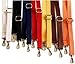 Fashionable 10cm Canvas Shoulder Bag Strap – Thin Replacement for Women's Messenger Bags, Stylish Wide Handle, Durable & Adjustable, Red Color Yellow
