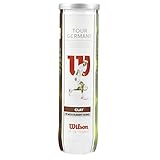Contenido: Wilson pelotas de tenis, Tour Clay Germany, incluye: Tubo con 4 pelotas, color: amarillo, WRT110900
