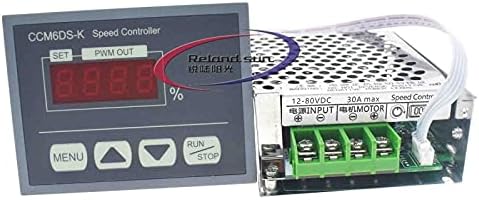 Reland Sun CCM6DS-K Wholesale High Power 12V-80V DC 30A LED Digital Display PWM HHO RC DC Motor Speed Controller