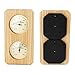 F&Y Authentic Timber Sauna Hygrothermograph - Temperature & Humidity Gauge 0-120°C | 0-100 Percentage RH - Wall Mounted Thermometer for Steam Room