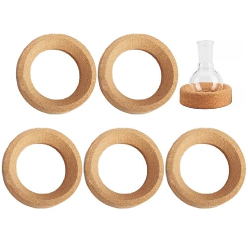 Vobumix Laboratory Flask Cork Stand, 5pcs 80/110mm Mat Ring Holder for Round Bottom Flasks for All Kinds of Round Bottom Glassware