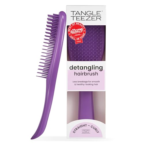 Image of Tangle Teezer Ultimate Detangler Brush for Wet & Dry Hair, Eliminates Knots & Reduces Breakage for Straight to Wavy Hair Types, Fresh Purple