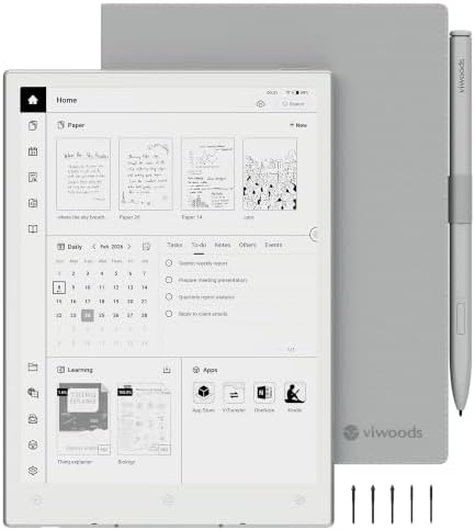 VIWOODS Upgraded Bundle with AiPaper Mini, 8.2’’ AI E Ink Tablet ...