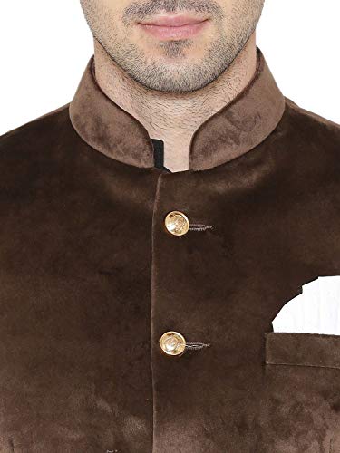 WINTAGE Men's Velvet Grandad Nehru Blazer Coat Jacket4