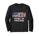 Macdill Air Force Base Distressed Long Sleeve T-Shirt