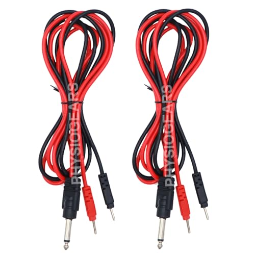 Image of Physiogears Physiotherapy Machine Accessories Tens Device Usage Therapy Wires (Tens Wire, Pack of 2)