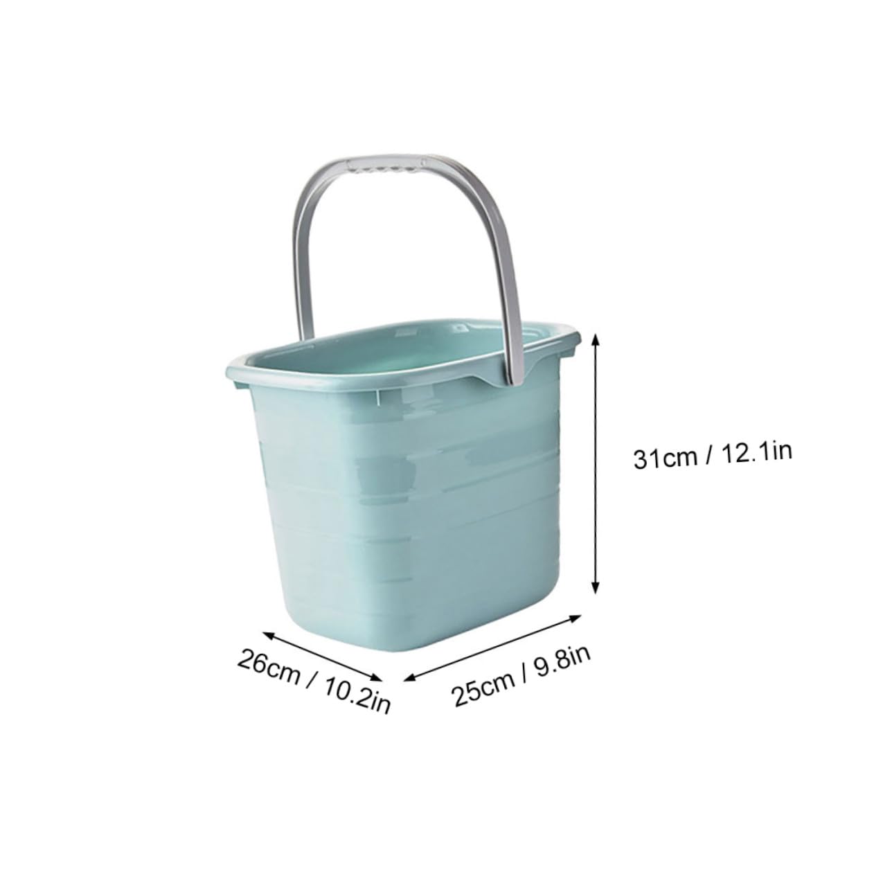 Ipetboom Secchio Multifunzionale in Plastica Manico Antiscivolo la Casa e Giardinaggio, Capacità Resistente per Famiglie e Piante da Giardino
