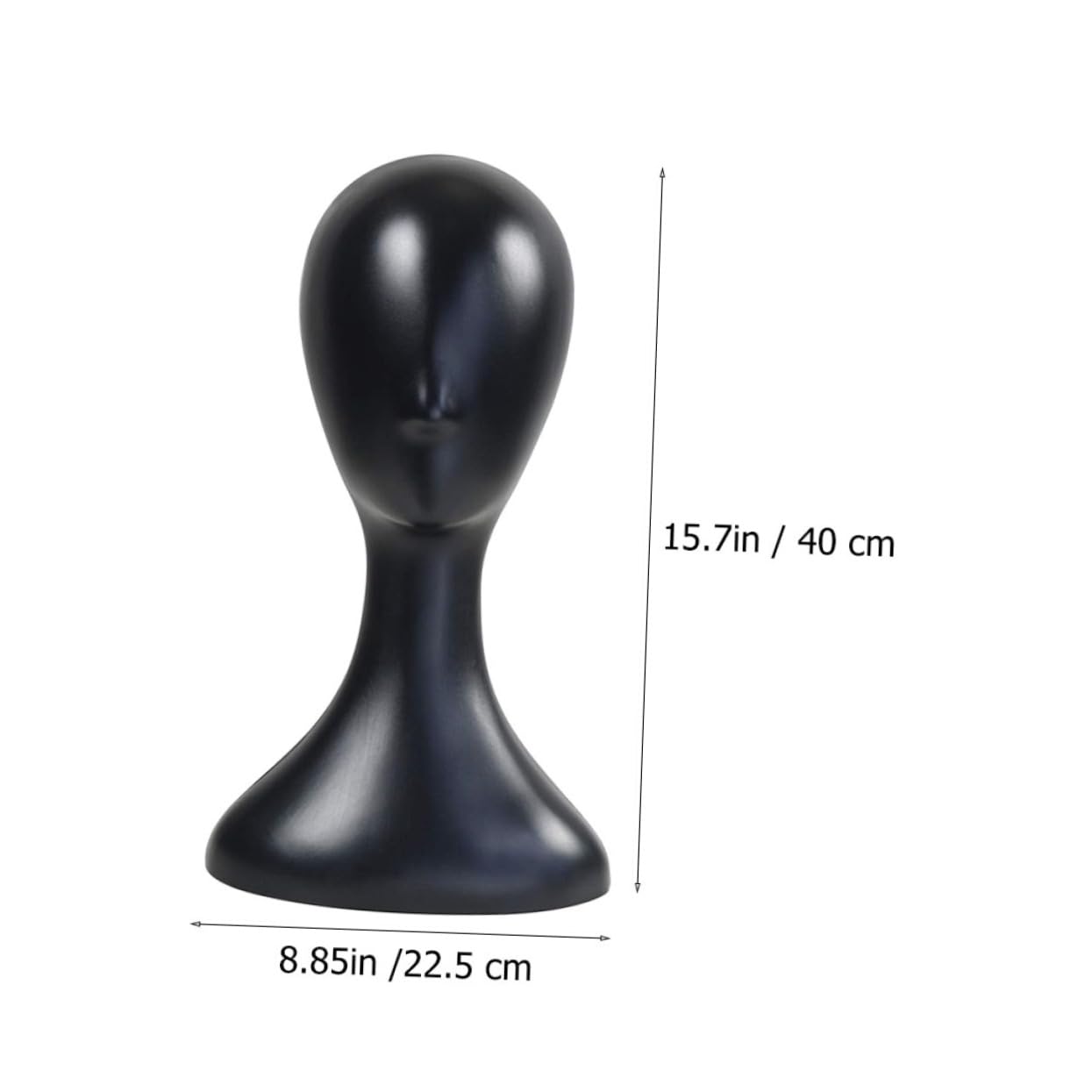 Ipetboom Plastic Mannequin Head for Hats and Hairpieces Display Abstract Design Female Wig Stand Model for Showcasing Accessories for Styling and Storage