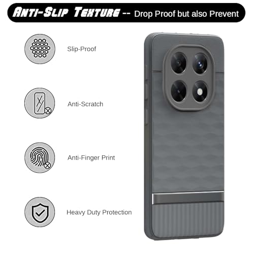 Image of Shockproof Case Compatible with Mi Redmi Note 15 5G | Full Camera Protection | TPU Flexible Back Cover for Mi Redmi Note 15 5G (Graphite Grey)