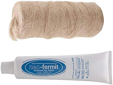 Set Guarnizioni Neo Fermit - Canapa, Nastro PTFE E Sigillante, 4 Pezzi Per Idraulica Fai Da Te - Foto 4