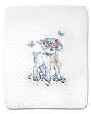 Lamb Quilt Stamped Cross Stitch Baby Quilt Kit