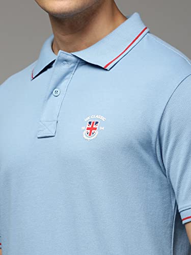 Image of ONN UK Classic Men's Premium Combed Cotton Polo Collar Half Sleeves Solid T-Shirt |
