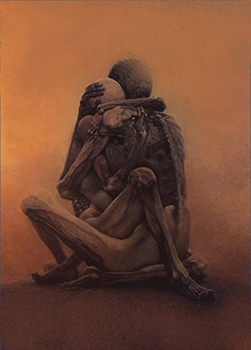 Zdzislaw Beksinski « Futurisme surréaliste art baroque gothique » Reproduction 200 g/m² A3 Vintage Art Poster