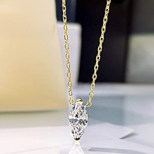 Pendentif moissanite 1ct marquise cadeau d'anniversaire mémorable