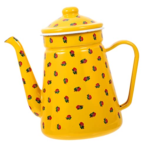 Alipis Enamel Tea Kettle Tea Pot Water Storage Kettle Enamel Water Pot Teapot for Campfire