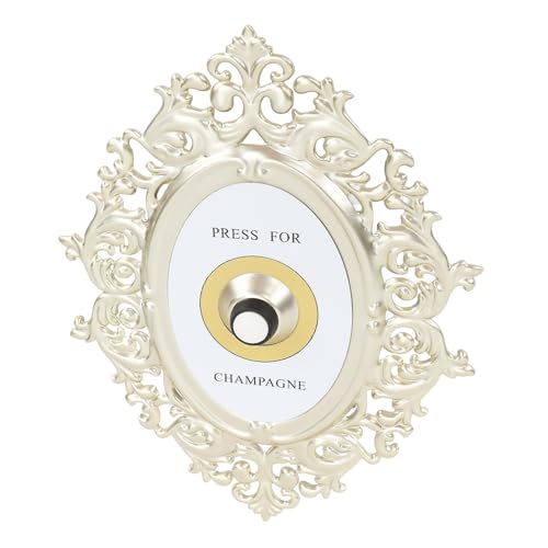 Plaque bouton de cloche ornementale EMUKOEP 7,9x5,9 pour bureau