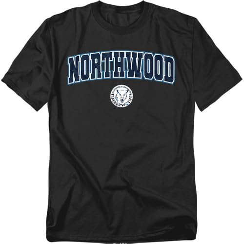 Northwood University Arch Logo Black Unisex Adult T Shirt, Black, Large