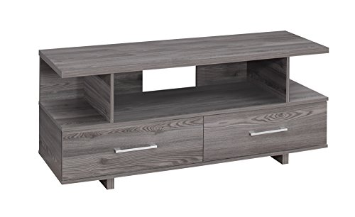 Monarch Specialties Tv Stand, Grey, #TOP2