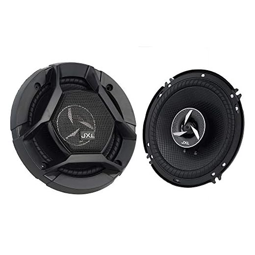 JXL 1690 High Performance 3 Way 6 Inch Coaxial Car Speaker with Inbuilt PEI Car Tweeter and HOP Woofer 600W MAX Pair (Black)