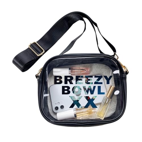 Clear Stadium Bag for Chris Singer Music Brown Concert Merch Clear Crossbody Purse for Breezy Tour Bowl 2025 Outfit