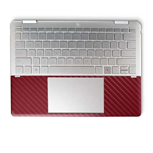 Image of MightySkins Carbon Fiber Skin Compatible with HP Spectre x360 14 inch (2022) Full Wrap Kit - Solid Burgundy | Protective Durable Textured Carbon Fiber Finish | Easy to Apply | Made in The USA