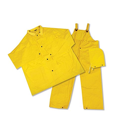 ERB 14916 4025 3 Piece Rainsuit, Yellow, 5X-Large
