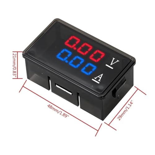 Multimètre DC 0-100V 10A voltmètre ampèremètre numérique testeur de courant continu - 7