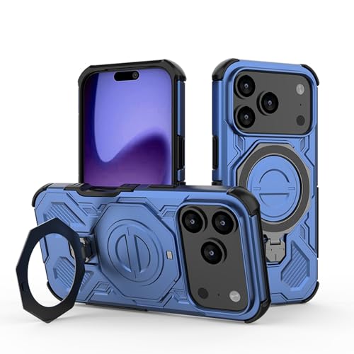 Coque silicone iPhone 15 Pro bleu aimantée pour chargeur sans fil