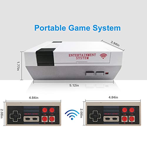 Classic Mini Retro Game Console Built-in 620 Games and 2 Wireless 2.4G Controllers, Children\'s AV Output Video Games, Children\'s Gifts, Birthday Gifts, Happy Childhood Memories( Upgrade Version)