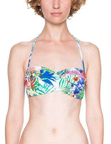 Desigual Biki_évy Parte de Arriba de Bikini, Blanco (White 1000), (Talla del...