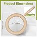 FoDau770 5pcs Natural Beech Wooden Rings, Unfinished Solid Wood Rings Heavy Duty Wood Circles, Macrame Craft Circles for Party, Home Decor & DIY Making - Outer Diameter: 3 Inch