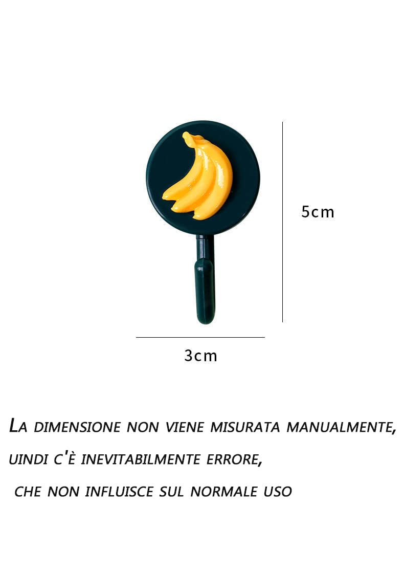 Ganci Adesivi Per Parete 10 Pezzi | Colorati, Senza Foratura, Per Cucina E Bagno - Foto 5